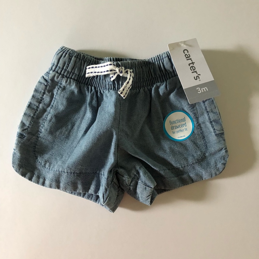 Carters 3m denim shorts NWT
